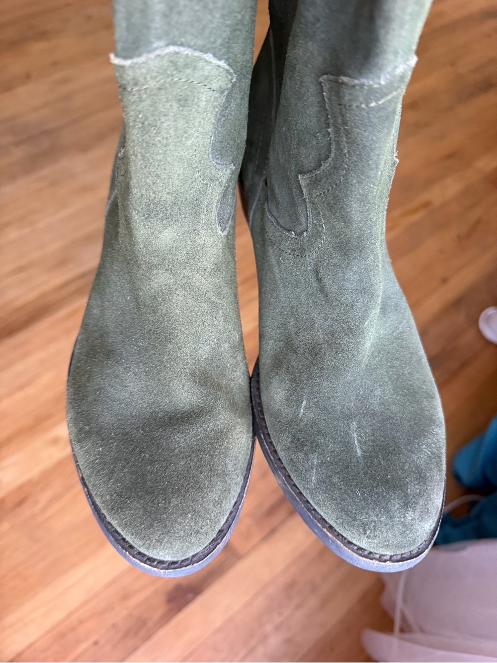 Naughty monkey knee high slouchy suede boots